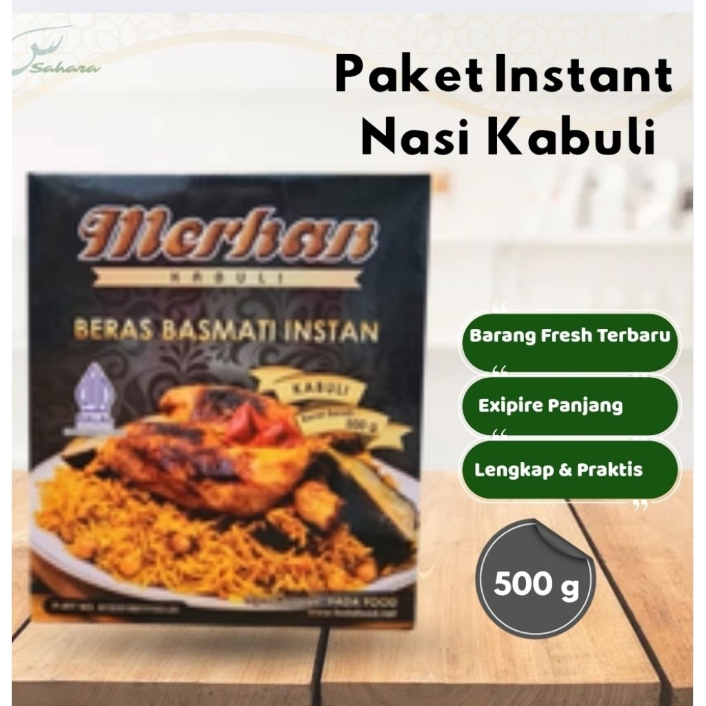 

MERHAN Paket Nasi Kabuli Kebuli Instant 500 gram