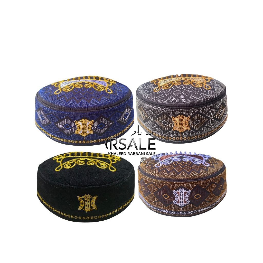 Peci Kopyah Pria Malaysia Pintu Aceh / Songkok Kopeah Malaysia Bordir Motif Pintu Aceh