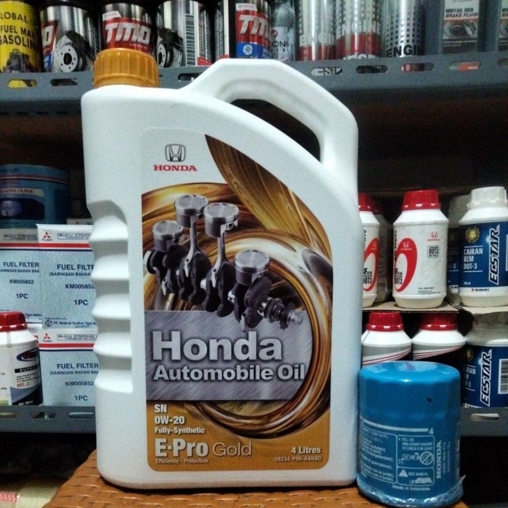 Promo paket oli honda epro gold 0w-20+filter oli brio mobilio jazz city freed brv crv dll
