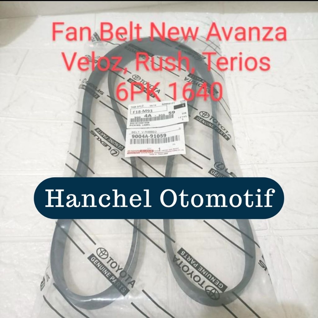 TIMING BELT FAN BEL VAN BELT TALI KIPAS AVANZA VELOZ RUSH TERIOS 2012 KEATAS ORIGINAL