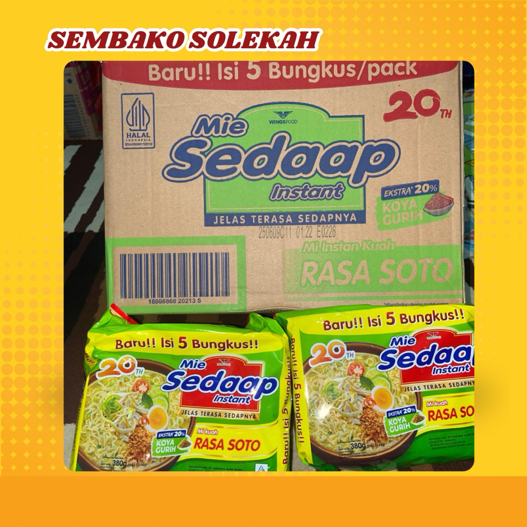 

Mie sedap soto 1dus