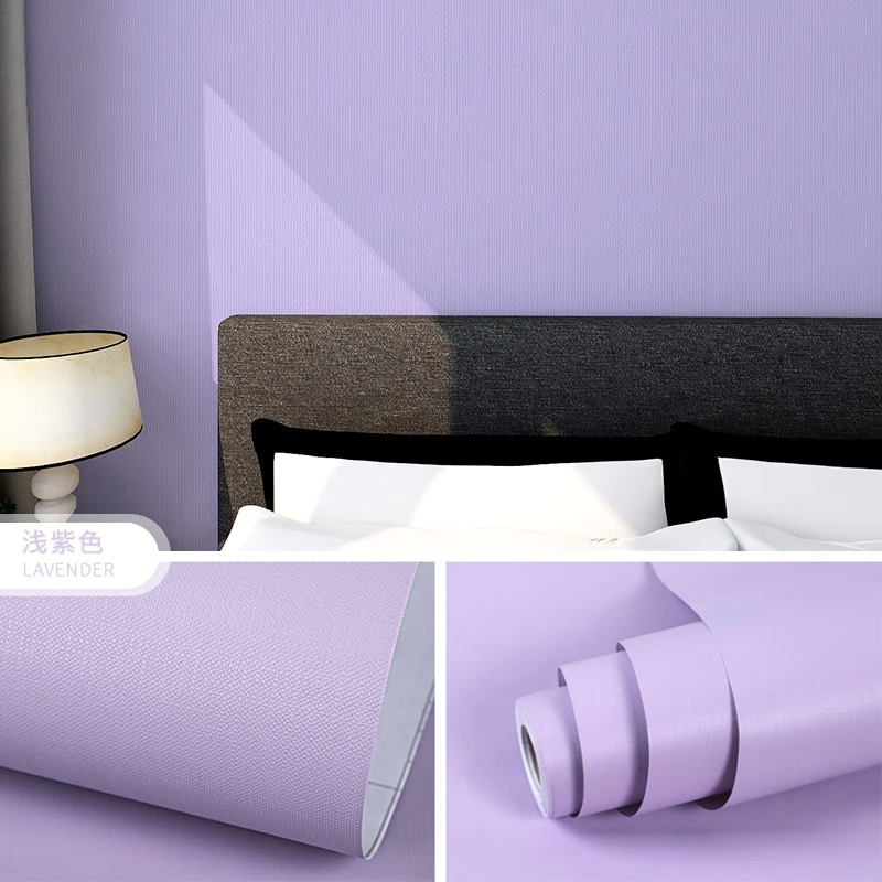 Wallpaper Dinding Polos Ungu Muda Wallpaper Stiker Terbaru Mewah dan tebal