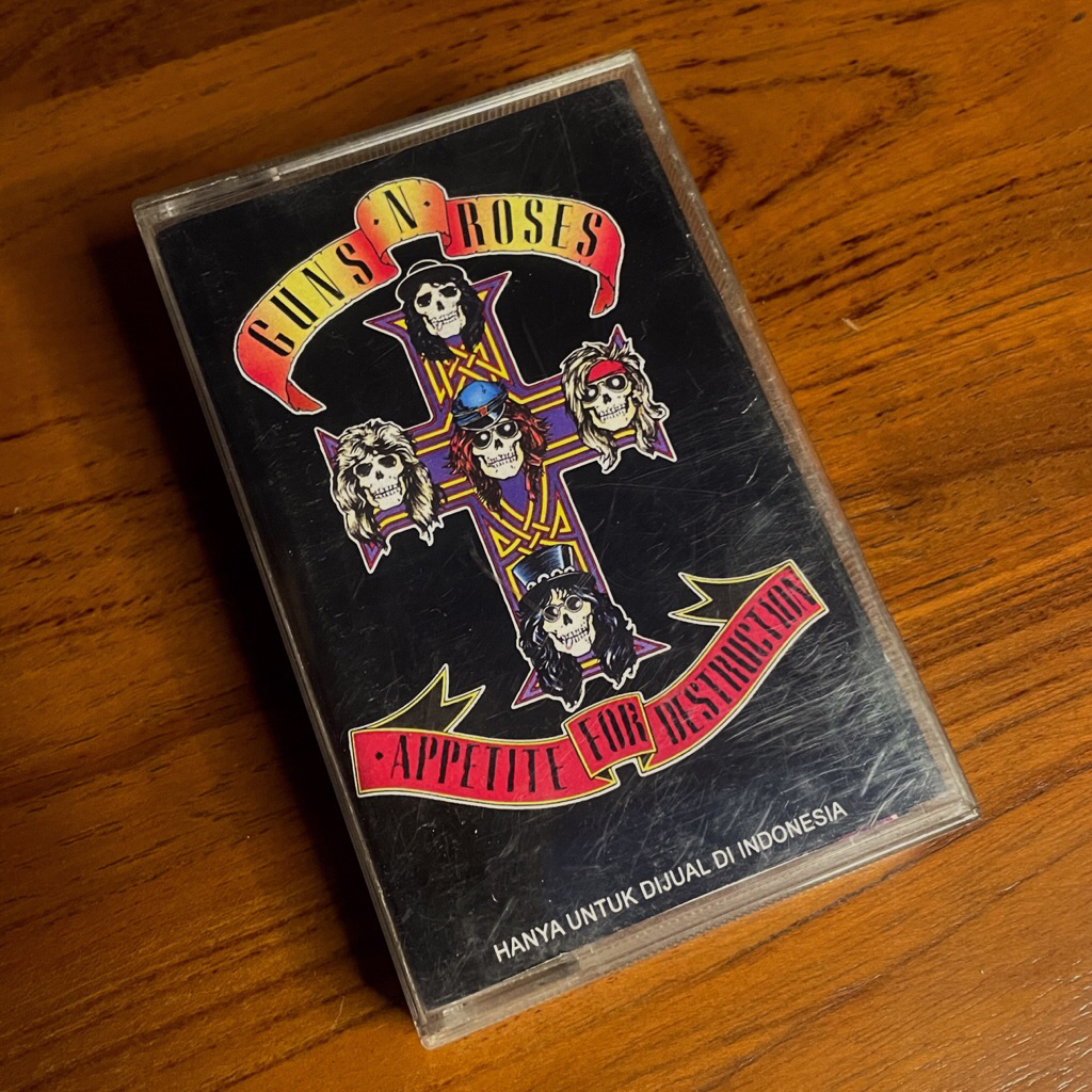 kaset pita guns n roses appetite for destruction