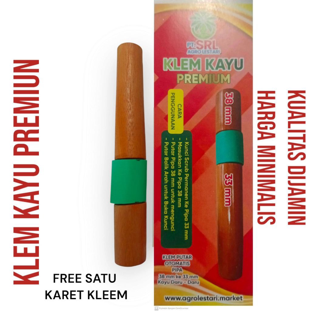 Klem Putar Kayu Pipa Egrek