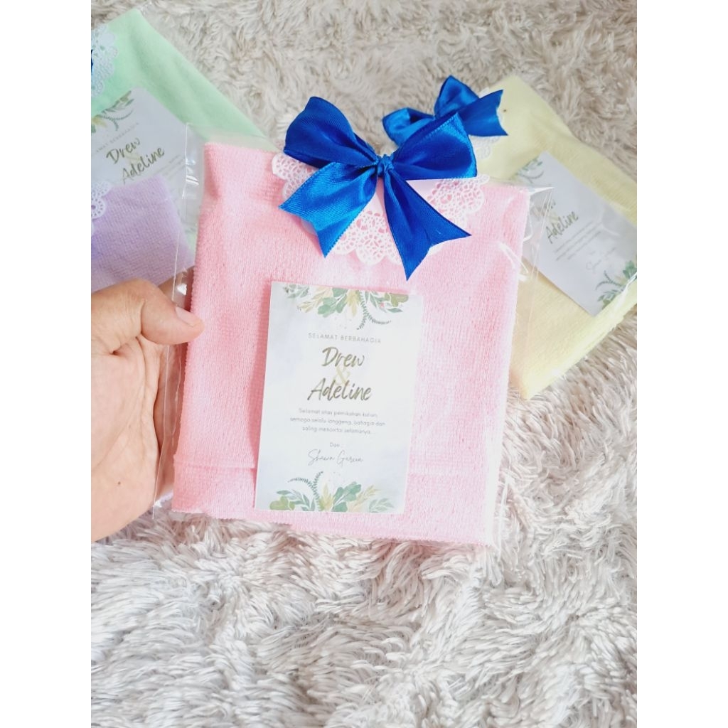 Souvenir aqiqah handuk kecil/souvenir lahiran/souvenir nikahan