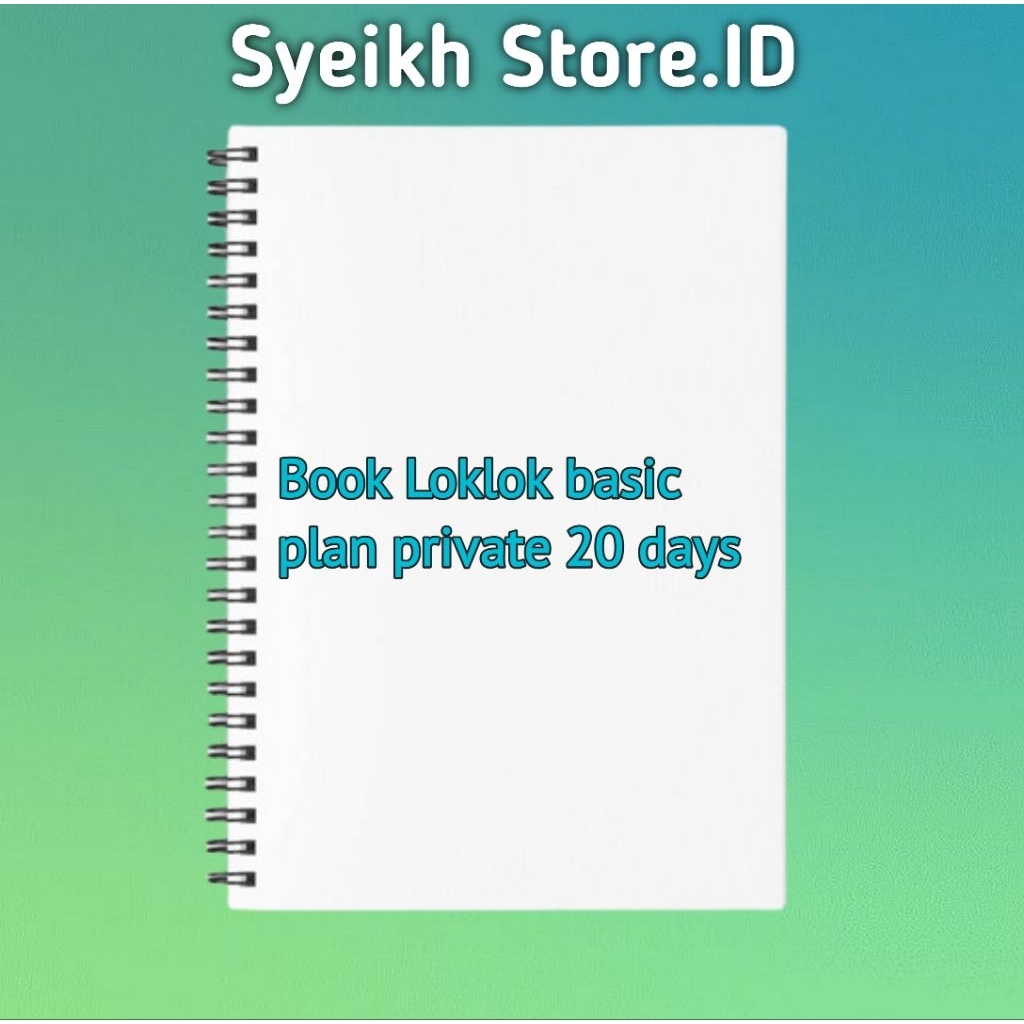

Buku Loklok plan basic private 20day Book Loklok basic plan private 20 days