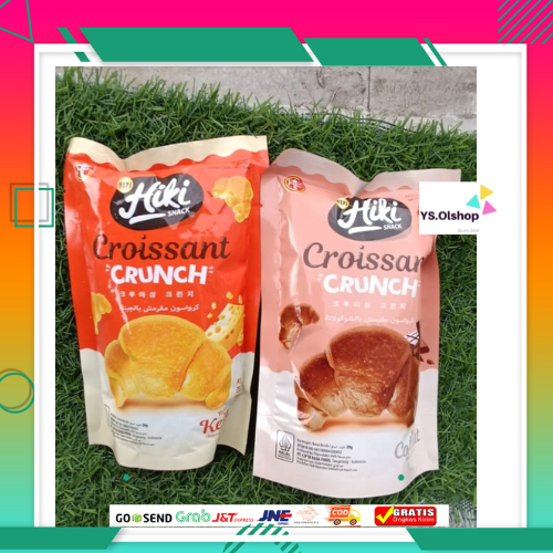 

NEW Hiki Snack 1 Pack isi 10 Pcs Snack Keripik Croissant Crunch 20 Gr x 10 Pcs Rasa Keju dan Coklat