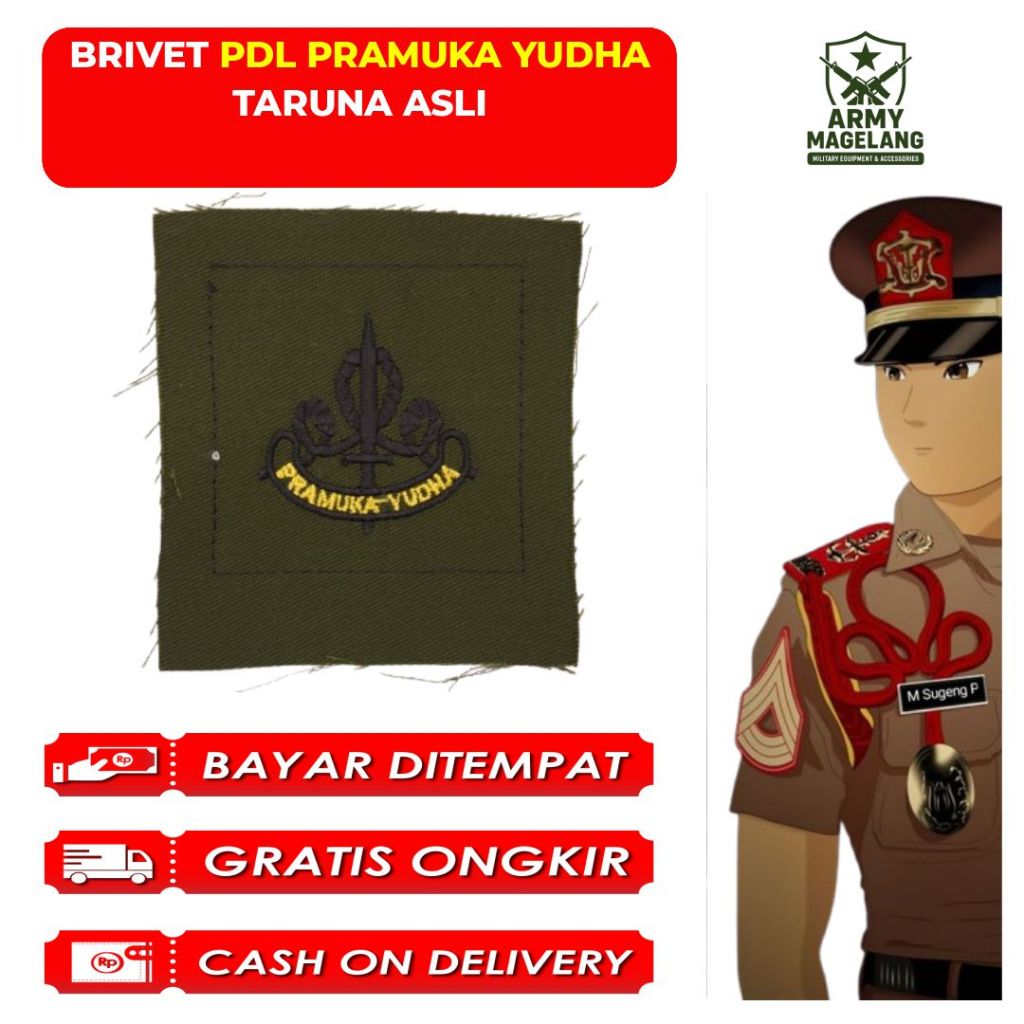BRIVET PDL PRAMUKA YUDHA TARUNA ASLI