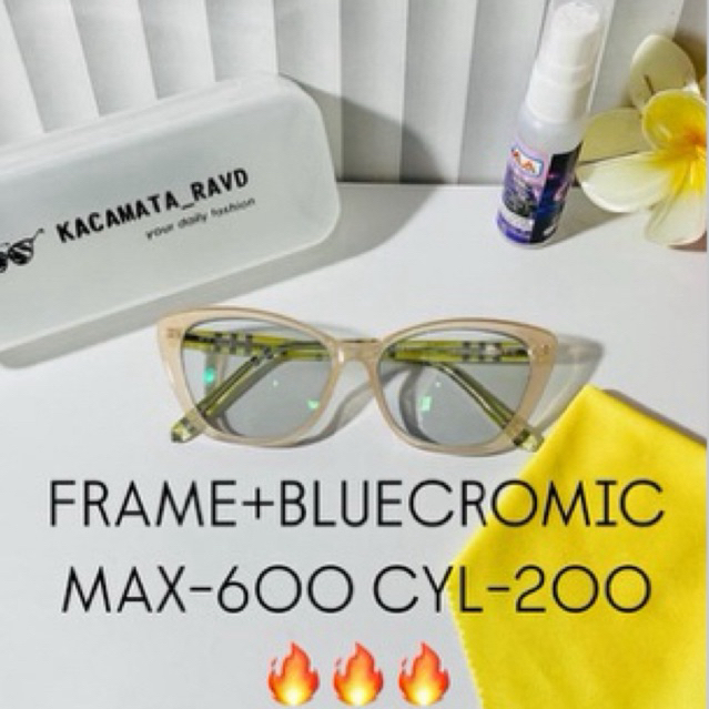 Sale Bluecromic ( frame + lensa bluecromic )