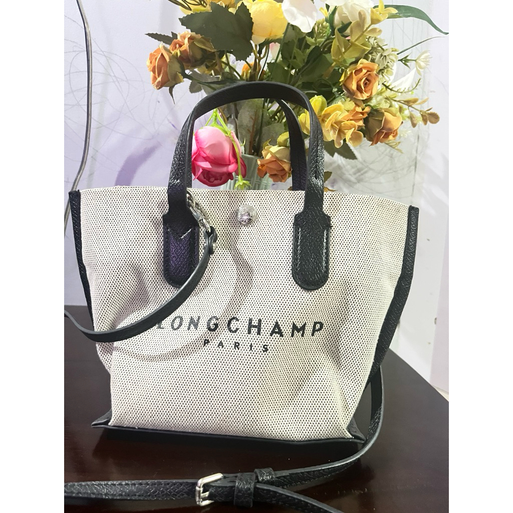 Preloved tas kanvas CUIR