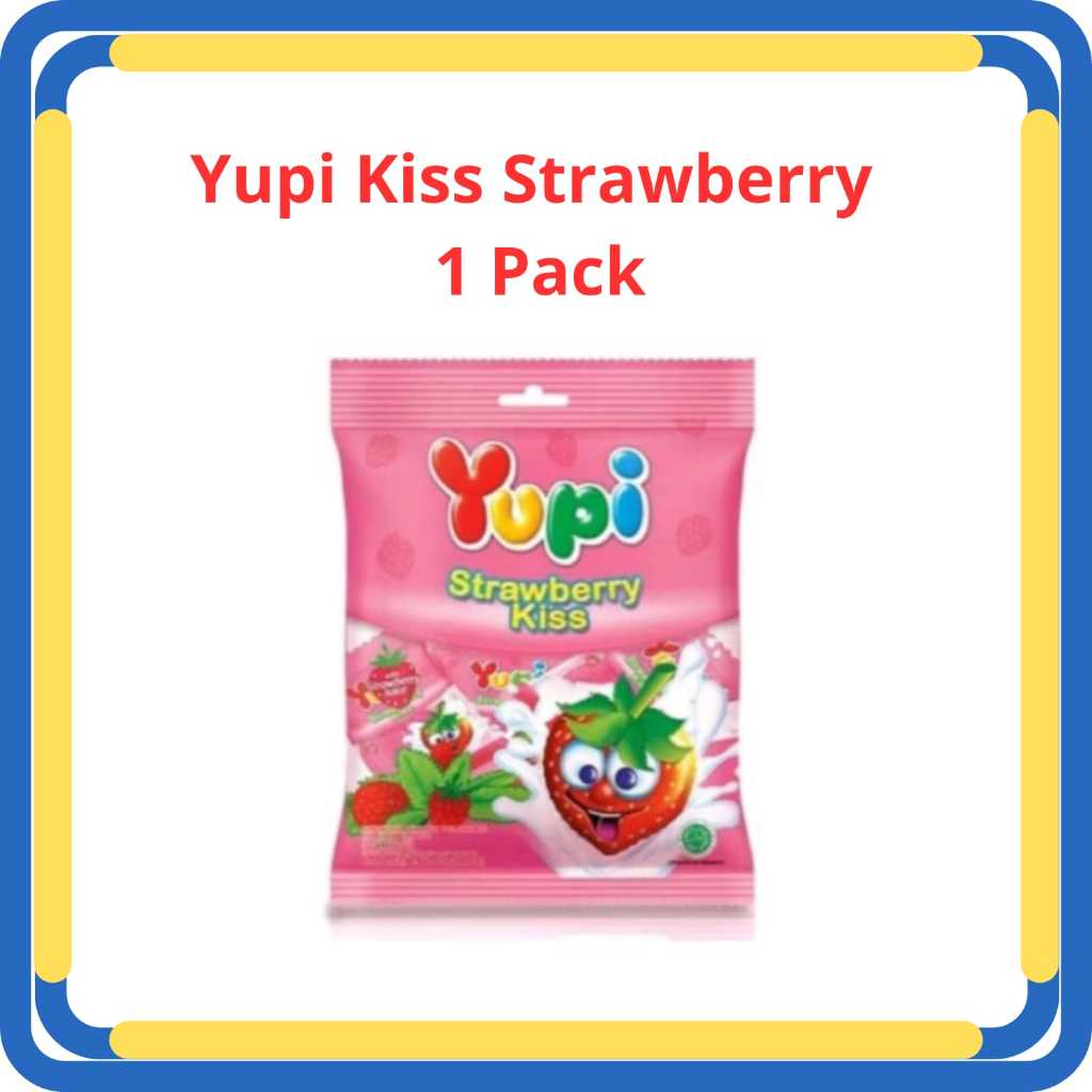 

Permen Yupi Kiss Strawbery 1 Pack Isi 50pcs