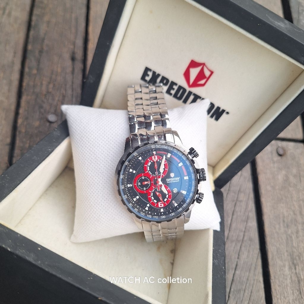 EXPEDITION E6065M cronograp sporti full ori + kotak mulus banget