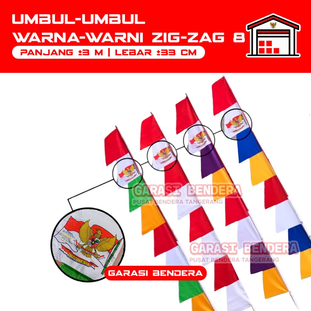 Dekorasi 17 Agustus Umbul Umbul Indonesia Merah Putih Bendera Indonesia Raya Ulang Tahun Indonesia