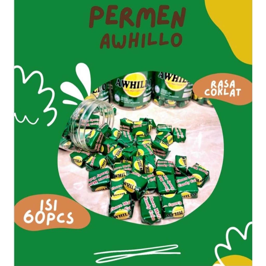 

PERMEN AWHILLO CUBE ISI 60 PCS