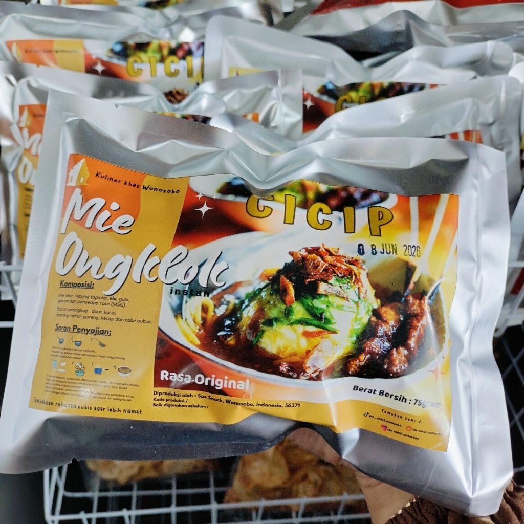 

MIE ONGKLOK INSTAN ORIGINAL KHAS WONOSOBO MERK CICIP ENAK MURAH BERKUALITAS