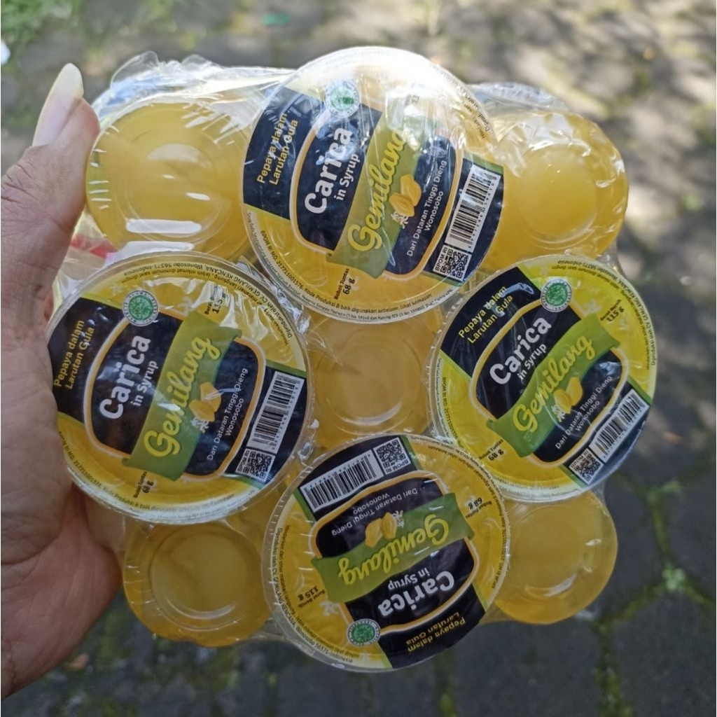 BARU CARICA GEMILANG KEMASAN BARU ISI 9 CUP CARICA PREMIUM ENAK KHAS DIENG WONOSOBO CARICA GEMILANG 