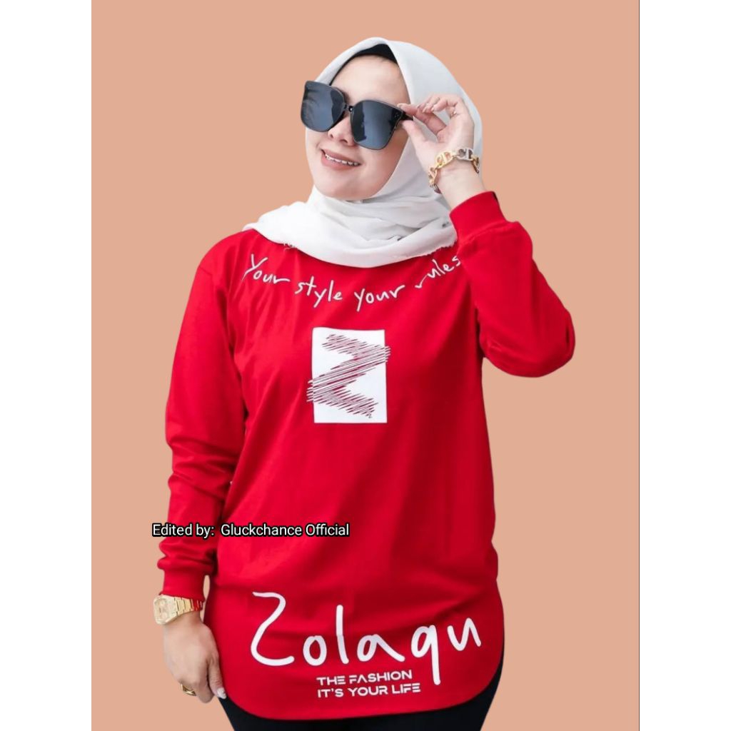 BAJU ATASAN ZOLAQU ORIGINAL TERBARU MERAH MIX TERLENGKAP 2025 HANYA DI GLUCKCHANCE OFFICIAL