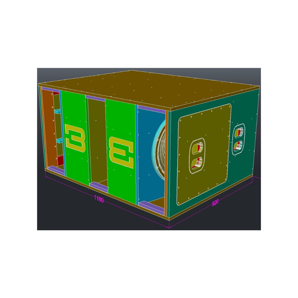 Subwoofer Legend Model BassBoss MAKARA 218 - 2 x 18in