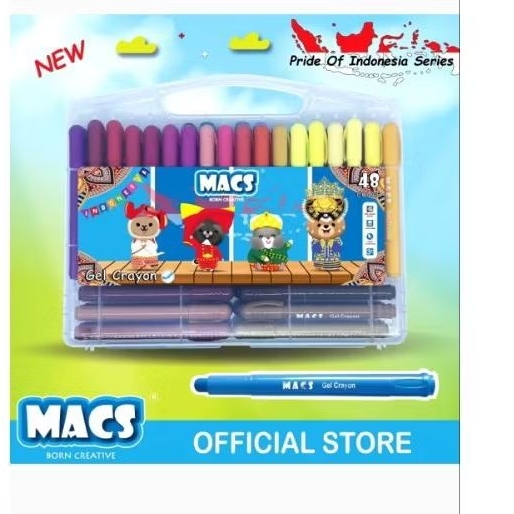 

CRAYON Macs puter gel isi 48 pcs dan warna