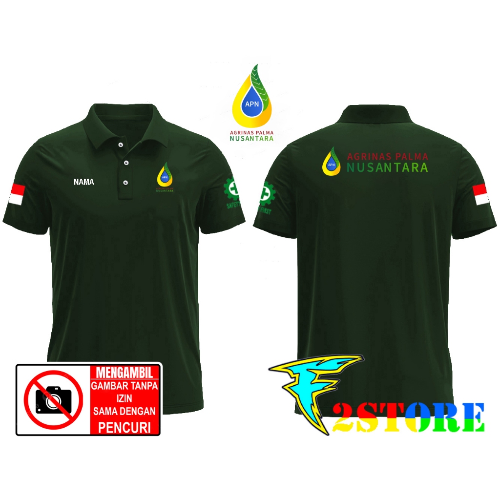 Baju Kaos Kerah Model Tshirts Kerah APN - AGRINAS PALMA NUSANTARA Baju Wangky F2ASTORE
