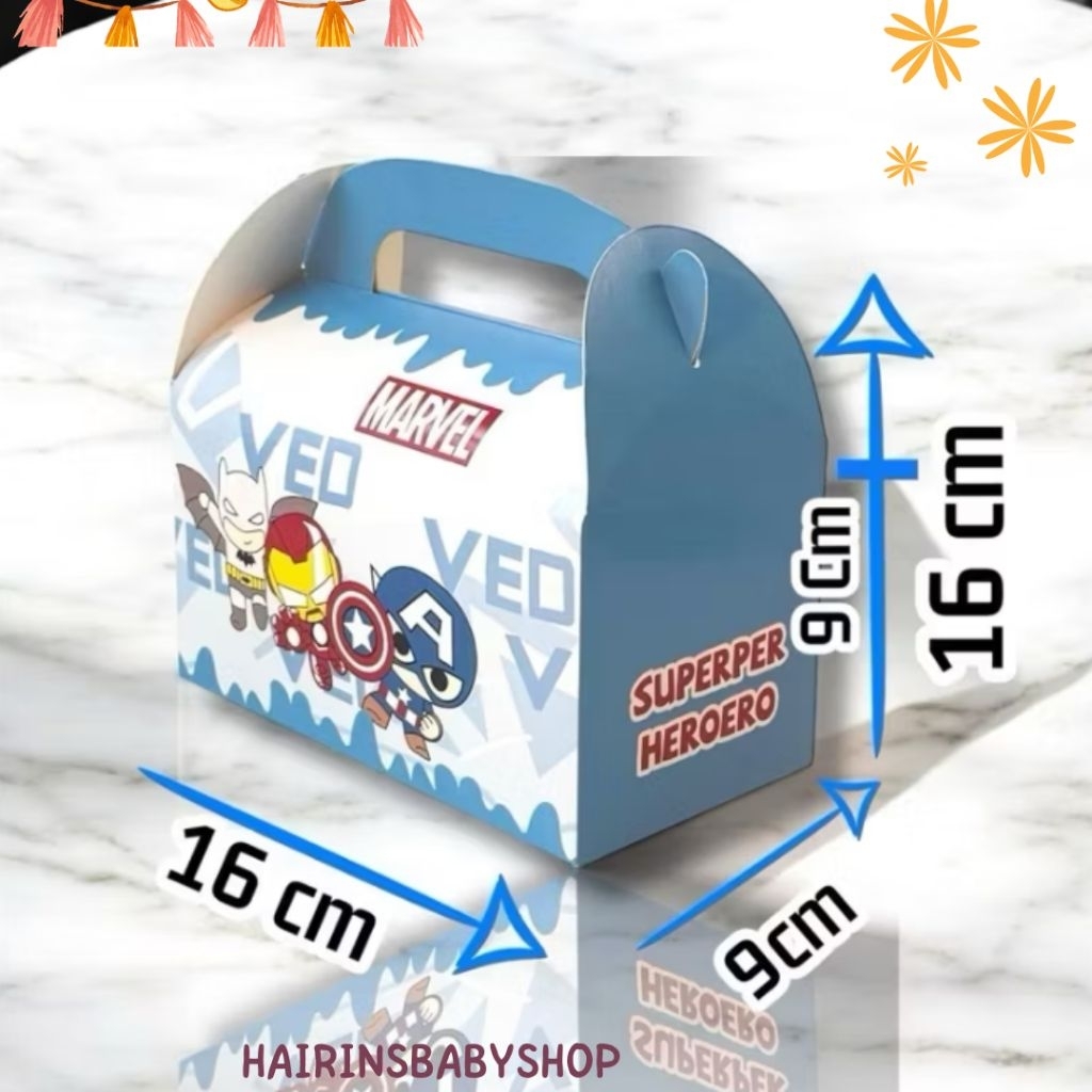 

G093 GABLE BOX SNACK ANAK ULANG TAHUN PAPERBAG HAMPERS ULANG TAHUN ANAK