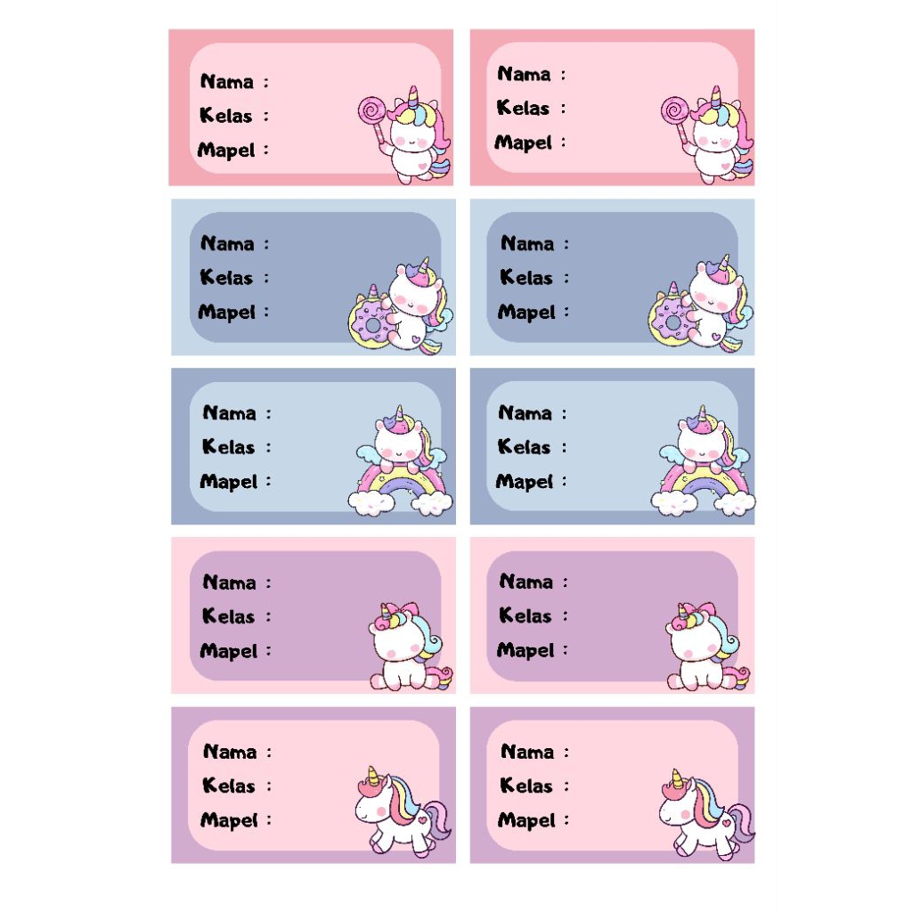 

LABEL BUKU SEKOLAH MATA PELAJARAN CETAK STIKER