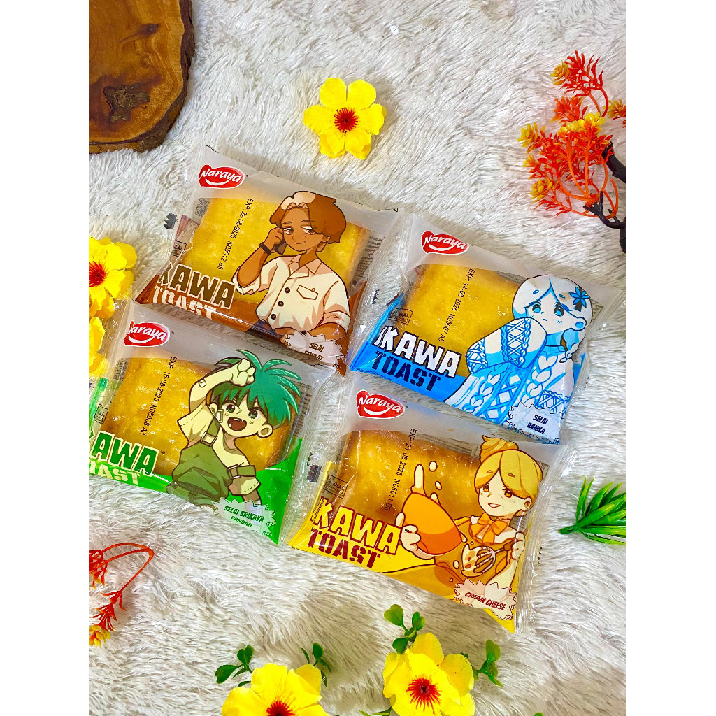 

kawa Toast Cream Cheese, sarikaya,coklat,vanila