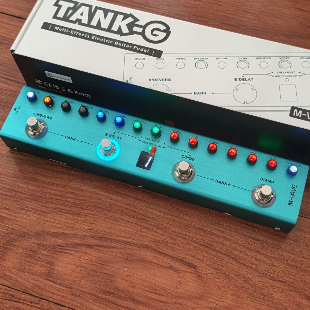 Efek Gitar M-vave Tank G GV2 Second Original