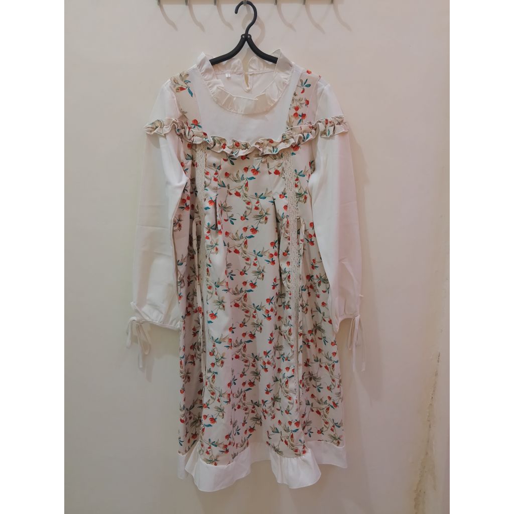 Preloved Dress Ala Noni Lengan Panjang