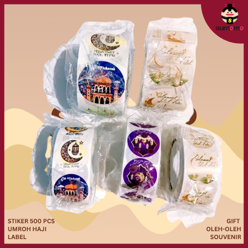 

STIKER 500 Pcs Hari Raya Umroh Haji Label Gift Oleh-Oleh Souvenir - ST001