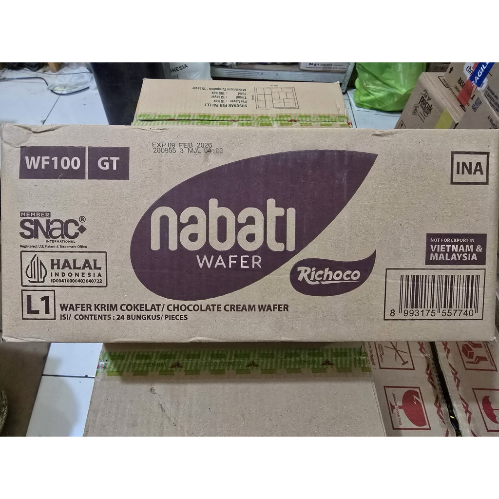 

WAFER NABATI COKLAT DAN KEJU 1DUS ISI @24PCS