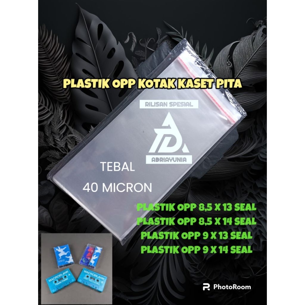 Plastik Opp Casing Kaset Pita - Plastik Opp 8,7x13 9x13 9x14 - Plastik Opp 8.7 x 13 / 9 x 13 / 9 x 1