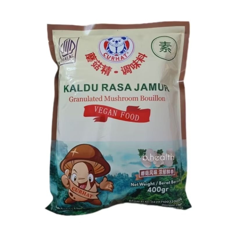 

Curhat Kaldu Rasa Jamu Vegetarian Granulated Mushroom Bouillon 400gr Kaldu Jamur