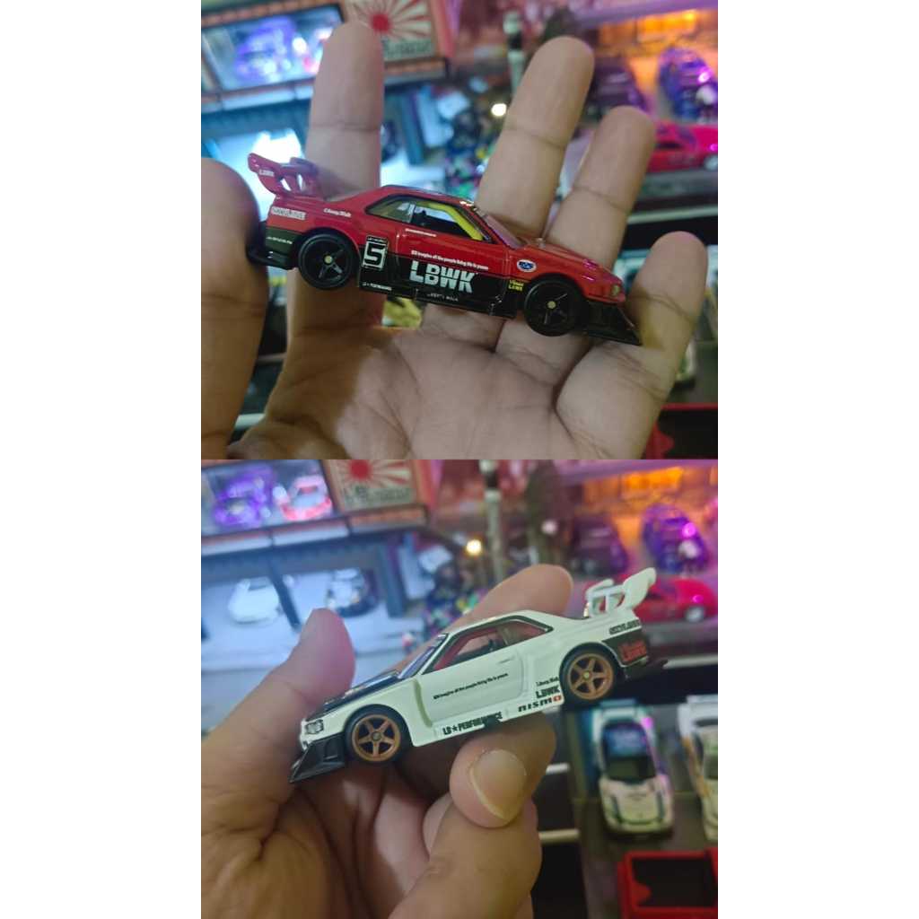 Hot Wheels Premium Boulevard LB-ER34 Super Silhouette Nissan Skyline White and Red Loose