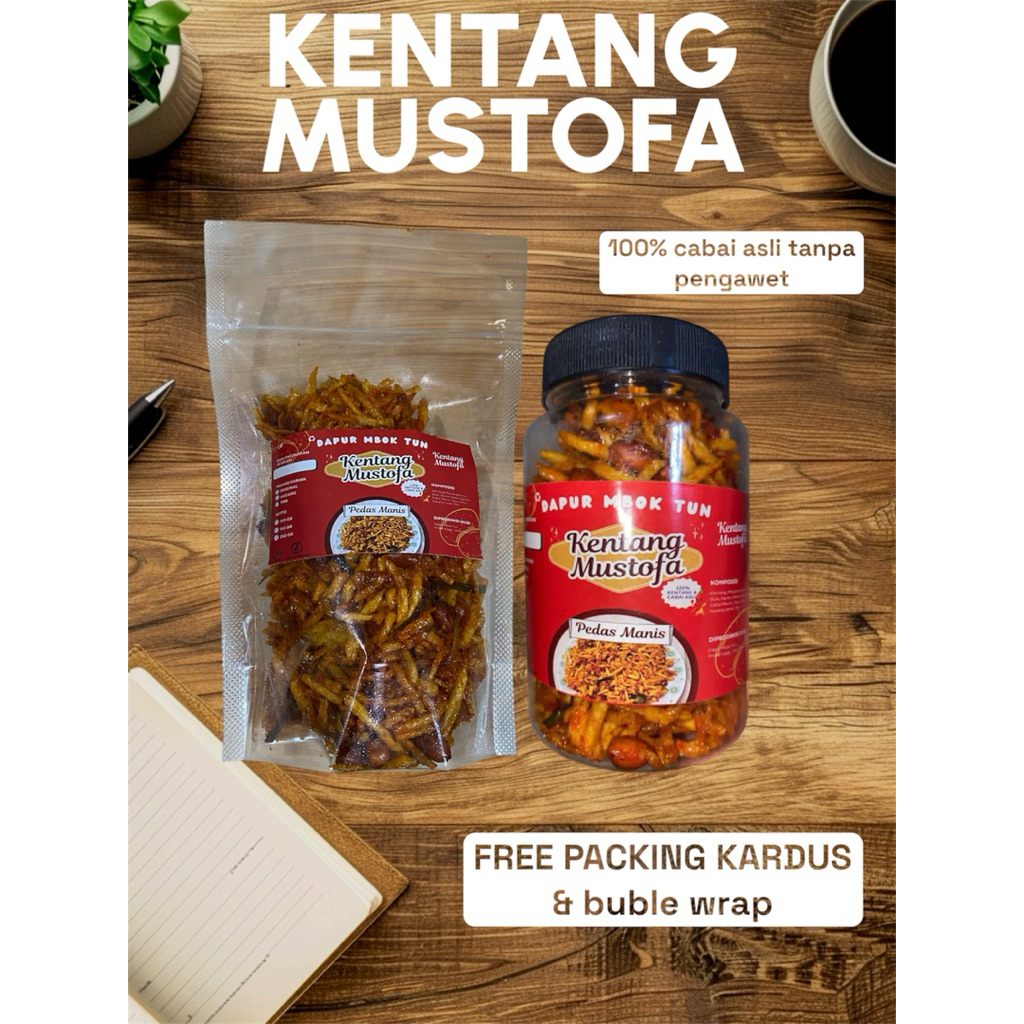 

KERING KENTANG MUSTOFA MBOK TUN (PEDAS MANIS) 100% KENTANG ASLI GUNUNG BROMO DAN CABAI ASLI TANPA PENGAWET