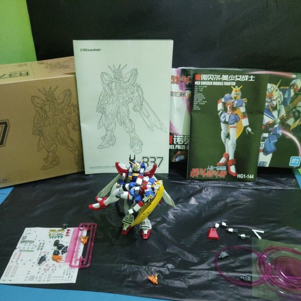 rg God gundam bootleg & hg Nobel Gundam bootleg