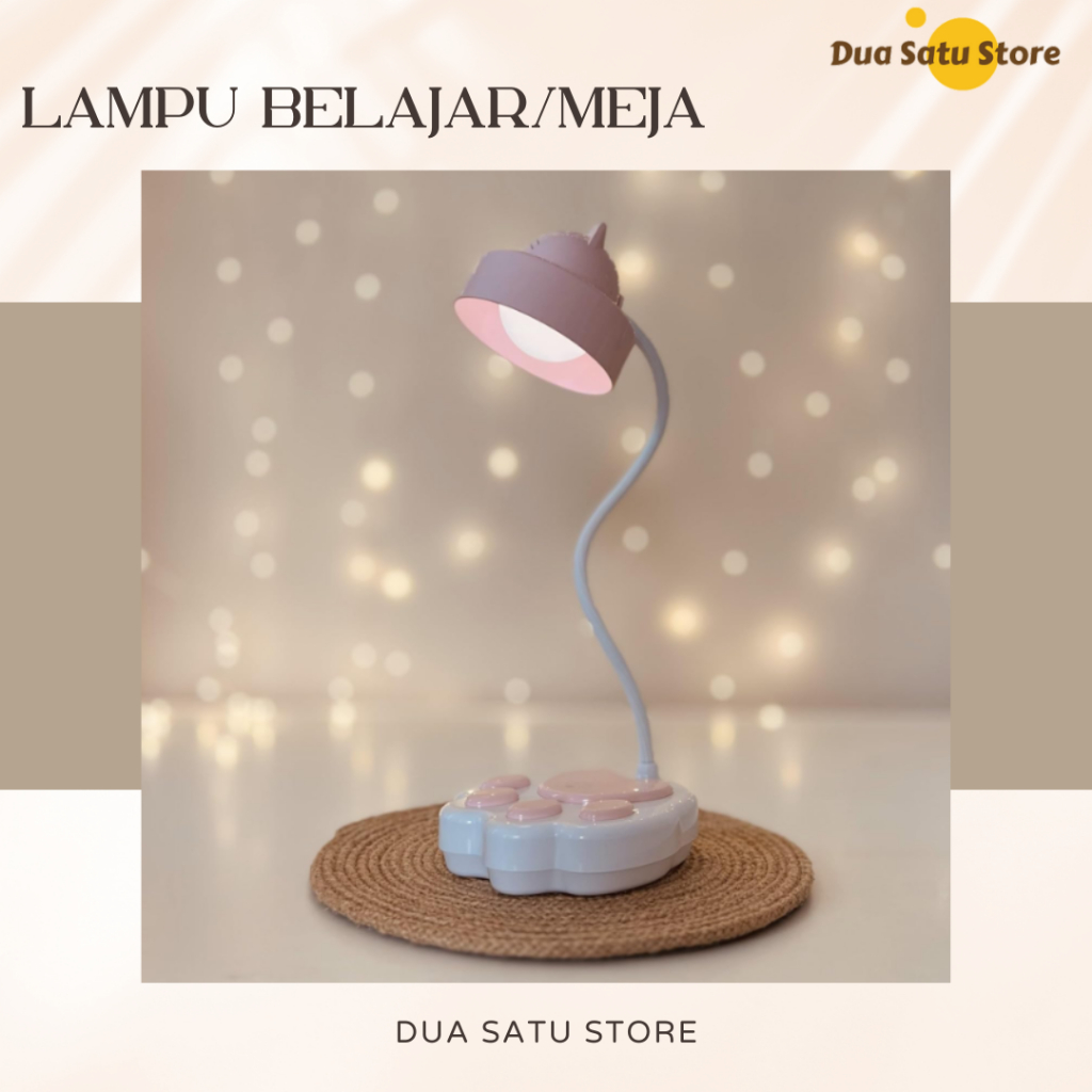 Lampu Meja atau Lampu Belajar Karakter USB Charger Portable LED 1925