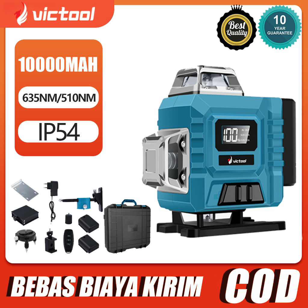 8/12/16 Horizonter laser kalibrator presisi tinggi kapasitas besar baterai lithium sentuh tombol 635