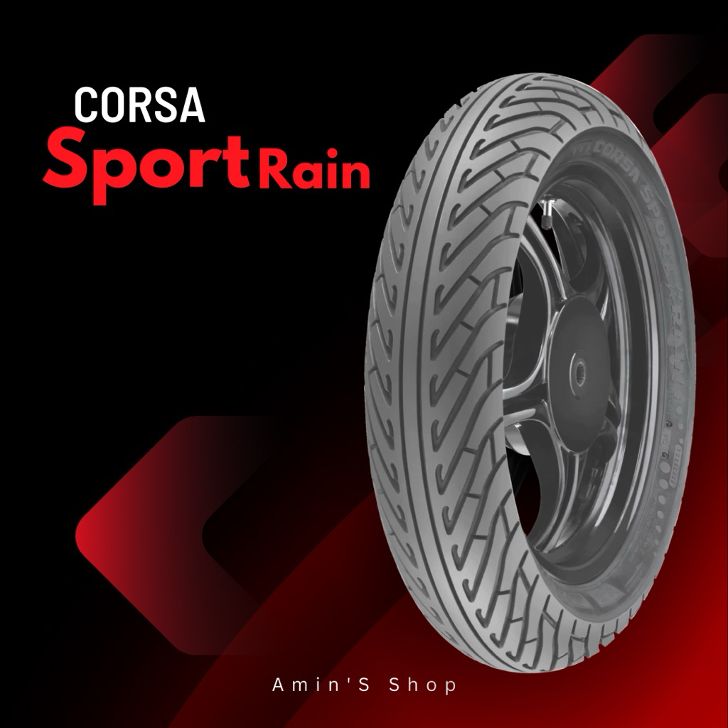 Ban Luar Corsa Sportrain Ukuran 120/70-14, Ban Luar Tubeless