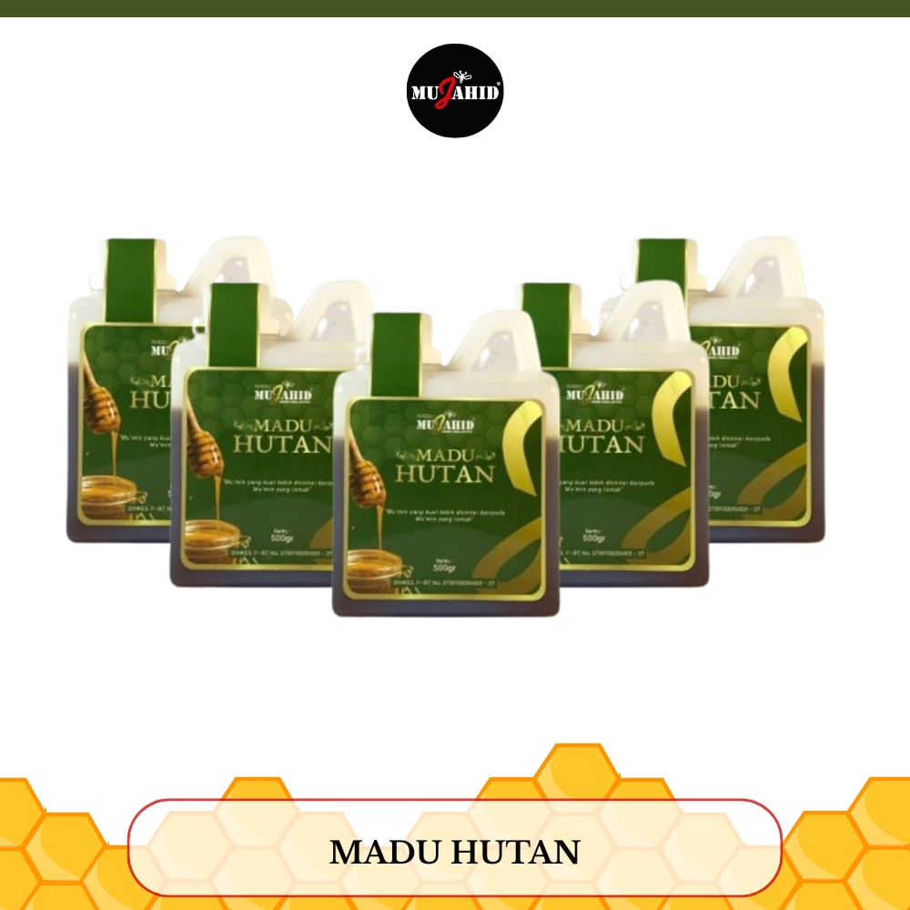 

MUJAHID - Madu Hutan - 500 Gram (Paket 5 Pcs)