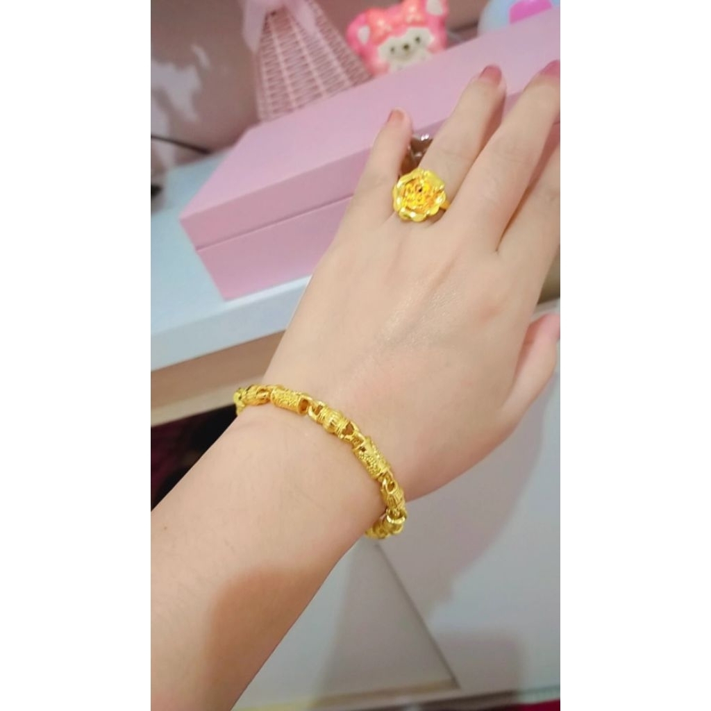 Gelang titanium bambu