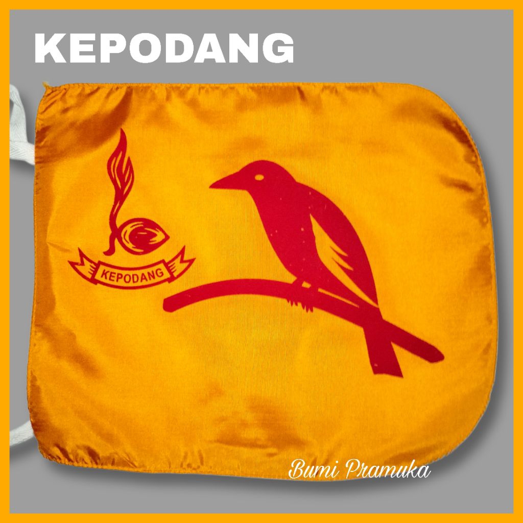 Bendera regu pramuka putra kepodang Bendera regu kepodang