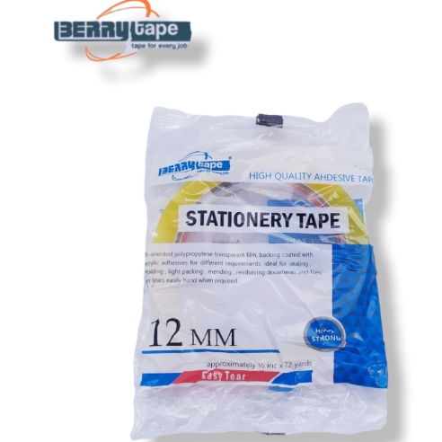 

Berry - Isolasi Easy Tear 12mm x 72 yard - Selotip Mudah di Robek