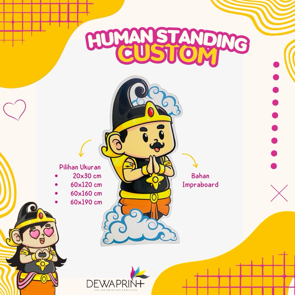 Human Standing Board / Human Stand / Board Standing Custom / Standee Figure Real Size