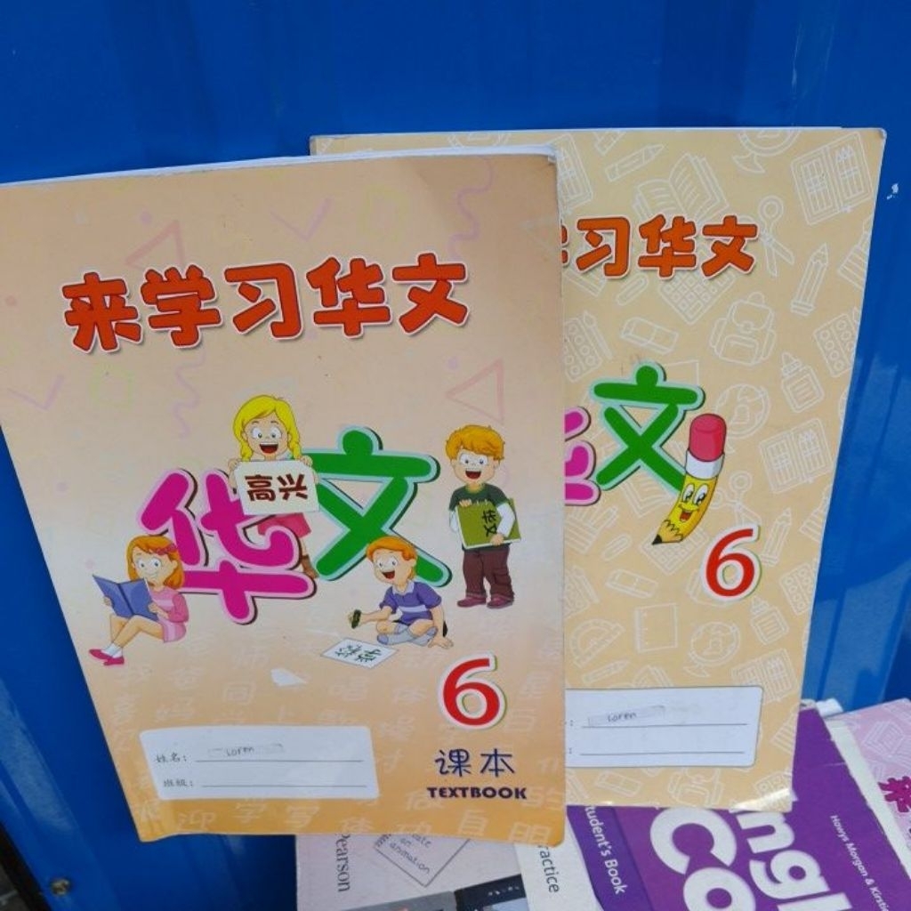 Buku bahasa Mandarin kelas 6 SD Textbook dan activity book