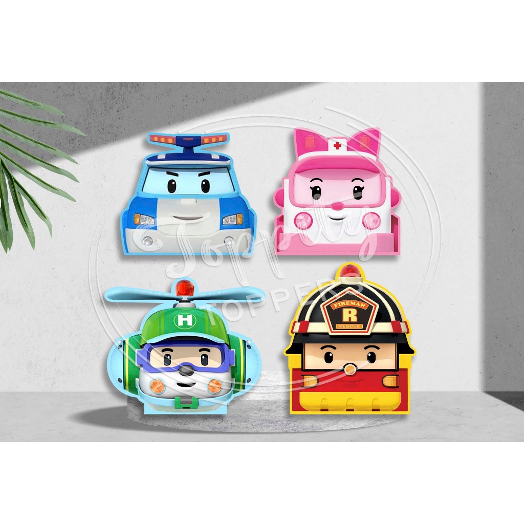

Candy box goodie bag Robocar poli