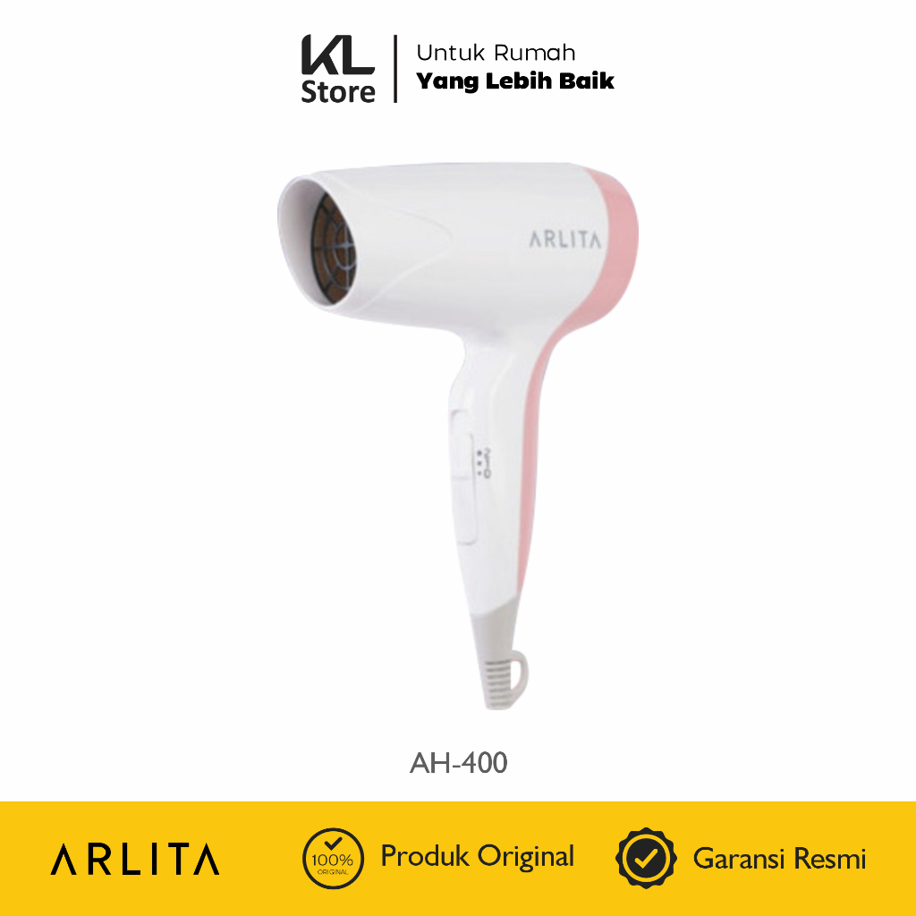 ARLITA HAIR DRYER AH-400 / Hair Dryer Pengering Rambut / Hair Dryer Travelling