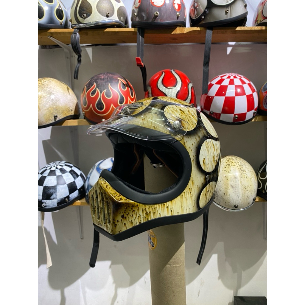 Helm Cakil Custom Flame