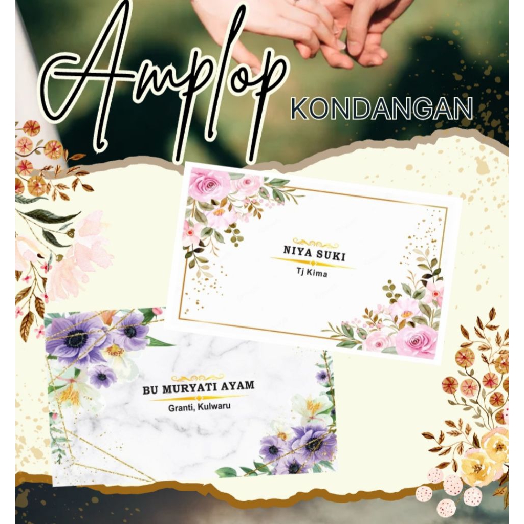 

(BNG)Amplop Kondangan Custom 50pcs TEBAL 80gr ukuran 15 x 9 Berperekat
