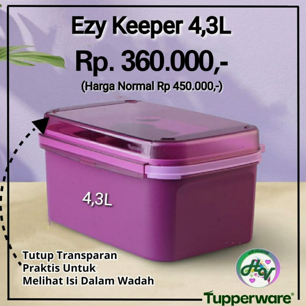Tupperware Ezy Keeper 4,3L